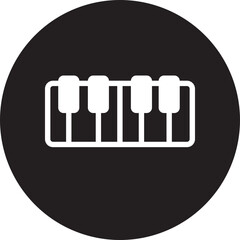 piano glyph icon