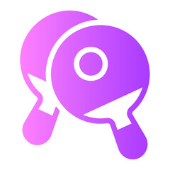 ping pong gradient icon