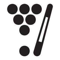 billiard glyph icon