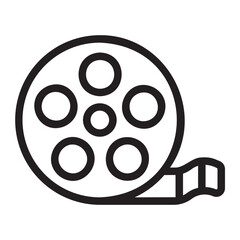 film reel line icon