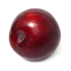 Fresh plum isolated on white background
