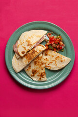 Savory stacks: Sincronizadas with melted cheese and ham.