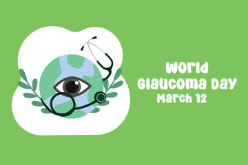 vector graphic of World Glaucoma Day ideal for World Glaucoma Day celebration.