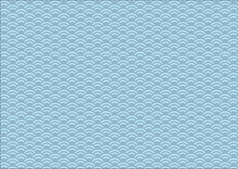 日本の伝統紋様 青海波のシームレスパターン 青