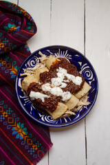 symphony of flavors: chicken Mole Enchiladas