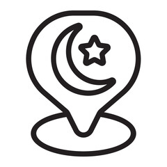 muslim line icon