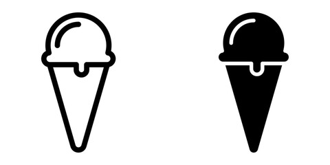 Ice Cream icon. sign for mobile concept and web design. vector illustration - obrazy, fototapety, plakaty