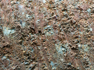 Close up of clay soil layer in Kulon Progo region, Yogyakarta, Indonesia