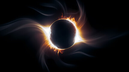 Space galaxy background, 3D illustration of nebulae in the universe