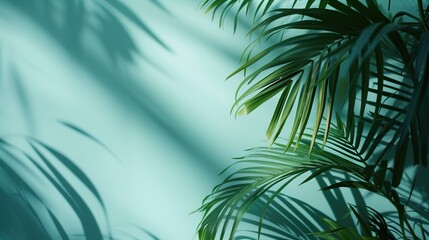 palm tree leaves background 