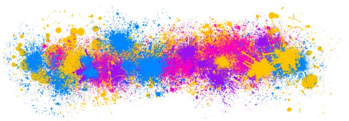 beautiful colorful ink spray