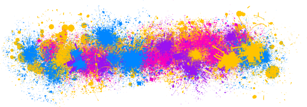 beautiful colorful ink spray