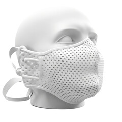 Face mask PNG Cutout, Generative AI