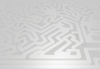 3d render of a labyrinth with background