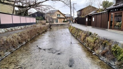Fototapeta na wymiar Lake Biwa Canal, Kyoto, Japan
