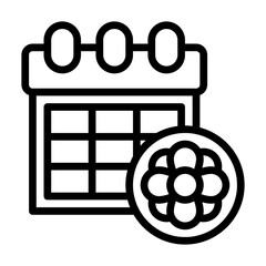 calendar line icon