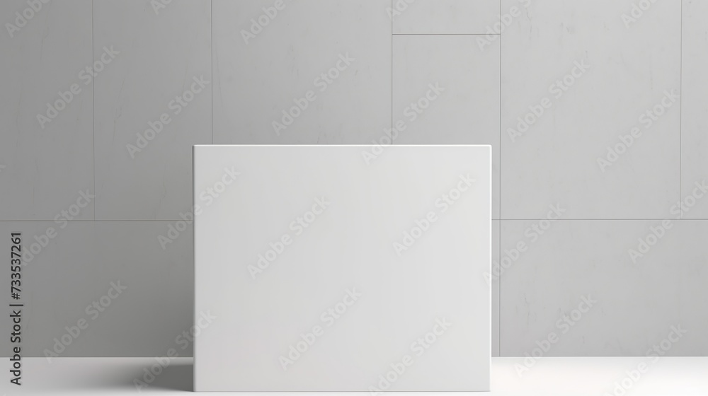 Poster background with podium for product display
