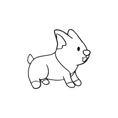 Obraz na płótnie Canvas set of coloring books cute dogs set