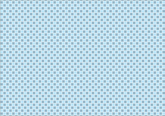 日本の伝統紋様 市松模様（石畳）のシームレスパターン 青