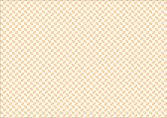 日本の伝統紋様 市松模様（石畳）のシームレスパターン 黄