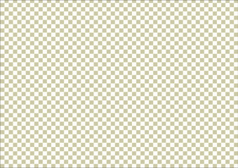 日本の伝統紋様 市松模様（石畳）のシームレスパターン 黄