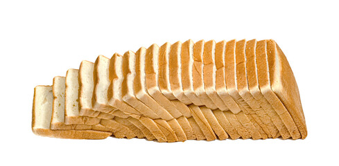 Sliced bread isolated