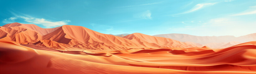 Fototapeta na wymiar Desert Sand Dunes Website Header, Website Banner