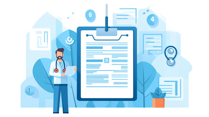 Securing Health: Navigate Insurance Forms & Medical Welfare with Healthcare Access Icons