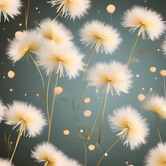 dandelion seamless background