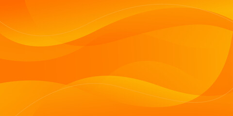 Abstract orange gradient curve background, orange dynamic wallpaper with wave shapes. Suitable for banners, templates, sales, events, ads, pages, web, and others