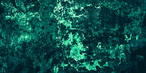 Texture abstract black green grunge wall background