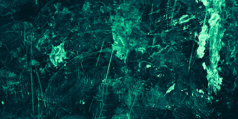 Texture abstract black green grunge wall background