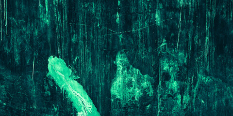Texture abstract black green grunge wall background