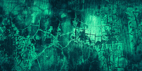 Texture abstract black green grunge wall background
