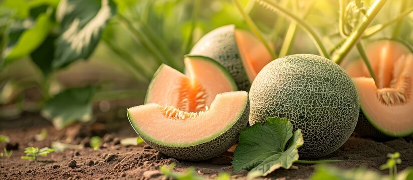 Melons, common in tropical regions, flourish in lowlands with a harvest time of 70-90 days post-planting, boasting a sweet and refreshing taste.