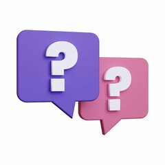 Question Mark Sign. 3D question Mark illustrations. Question Mark 3D Icon.  - 66