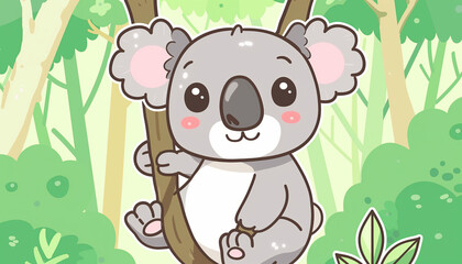 Kawaii koala bear