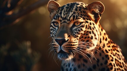 Leopard close-up, Hyper Real