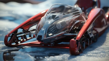 Sled close-up, Hyper Real