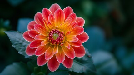 A dahlia's petals, arrayed in stunning formation, speak to the marvels of botanical wonders.