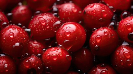 Cranberry close-up, Hyper Real