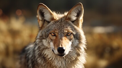 Coyote close-up, Hyper Real