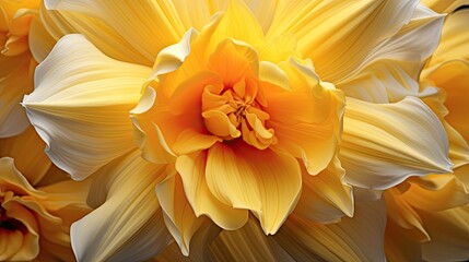 Daffodil close-up, Hyper Real