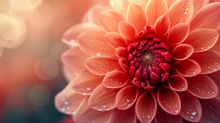 The vibrant hues of a dahlia's petals tell a colorful story of life and nature's artistry.