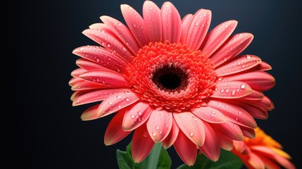 Gerbera close-up, Hyper Real