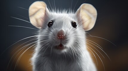 Mouse (rodent) close-up, Hyper Real