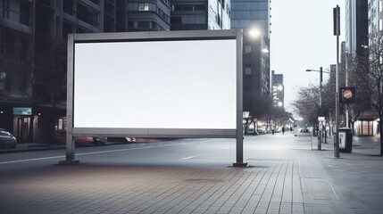 large blank billboards installed outdoors, for writing