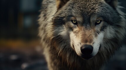 Wolf close-up, Hyper Real