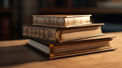 Book stand close-up, Hyper Real
