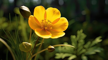 Buttercup close-up, Hyper Real